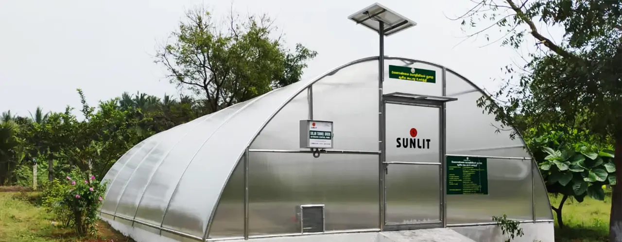 Solar Tunnel Dryer - Sunlit Solar India